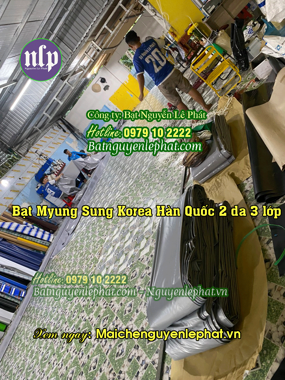 May thay bạt mái che di động