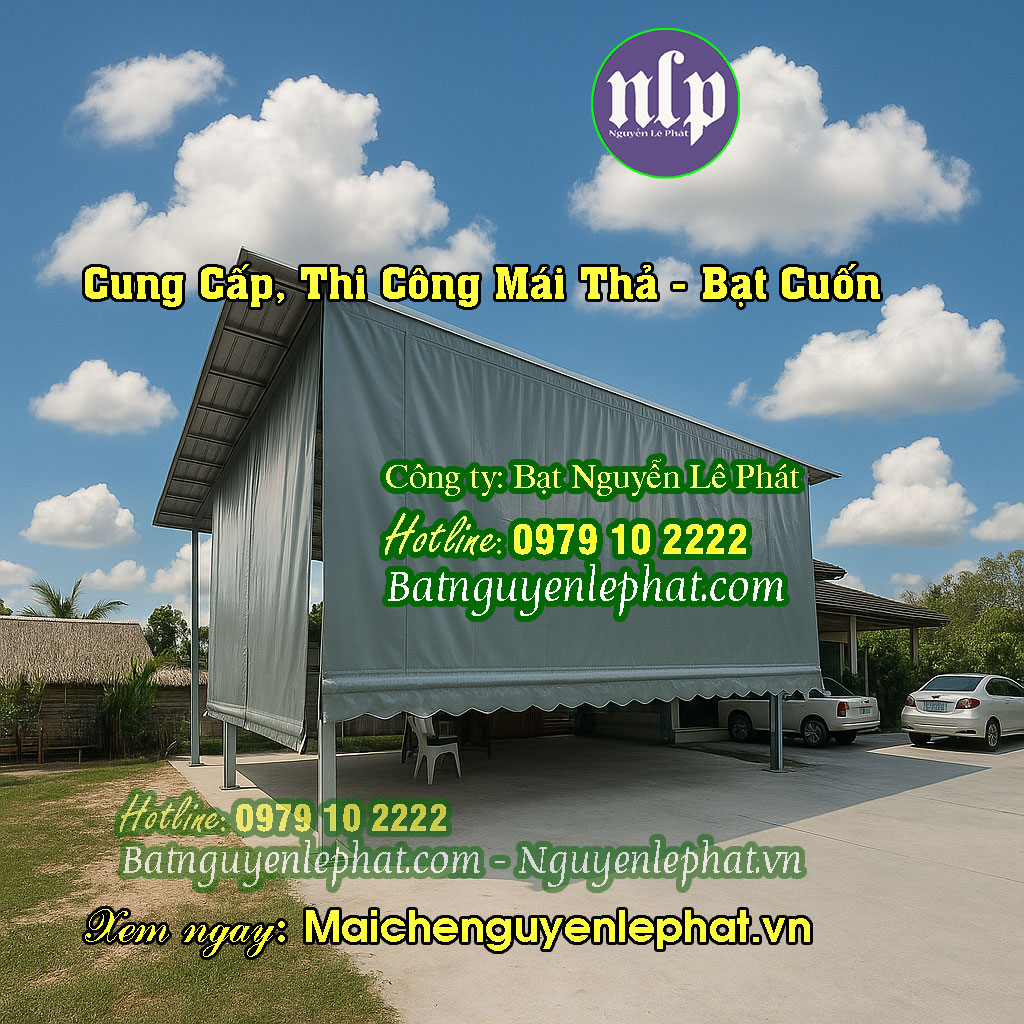 Bạt che nắng tự cuốn Bạt che nắng tự cuốn