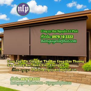 Bạt Thả, Bạt Cuốn Mái Hiên Che Nắng tại Hà Tiên - Kiên Giang