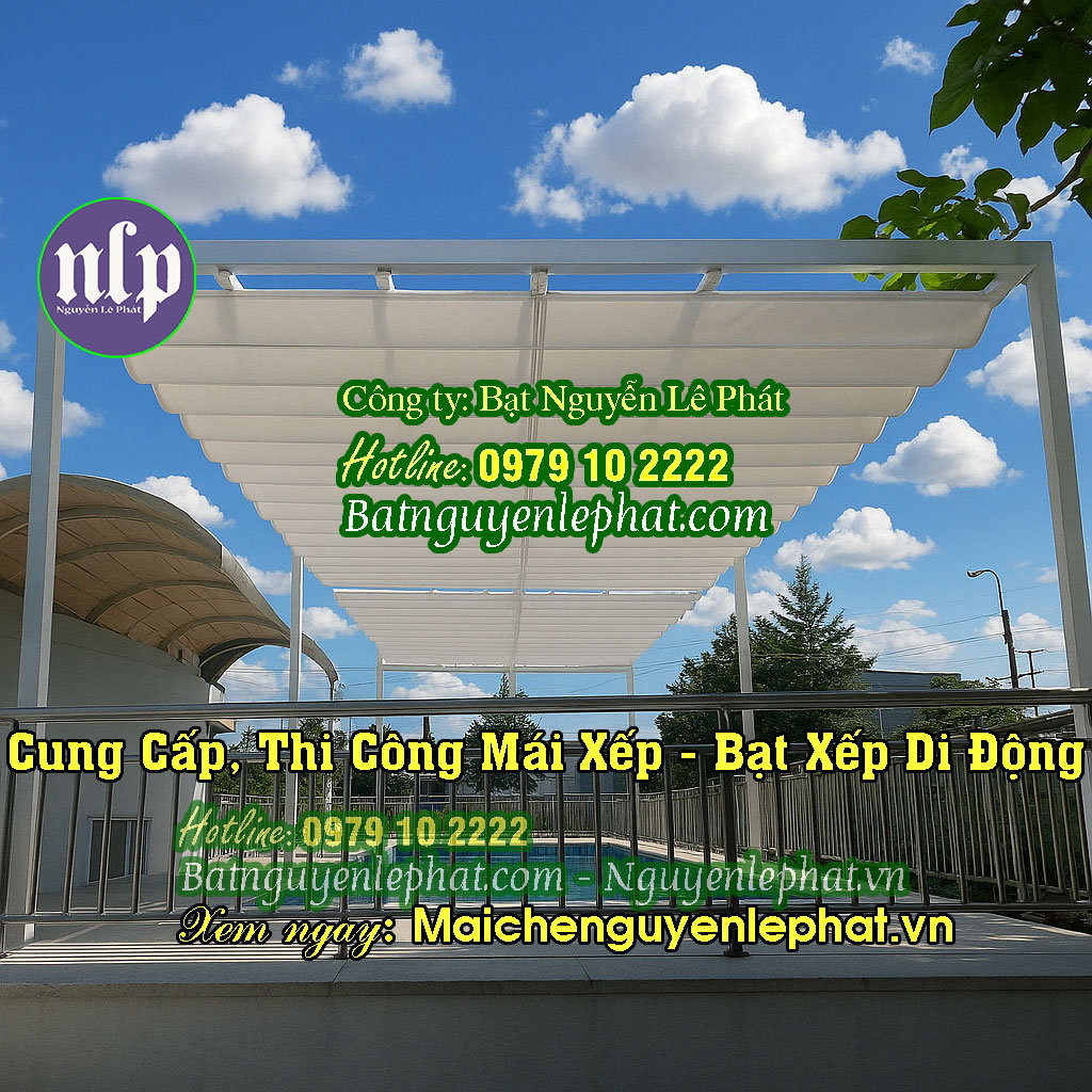 Mái bạt kéo lượn sóng Mái bạt kéo lượn sóng