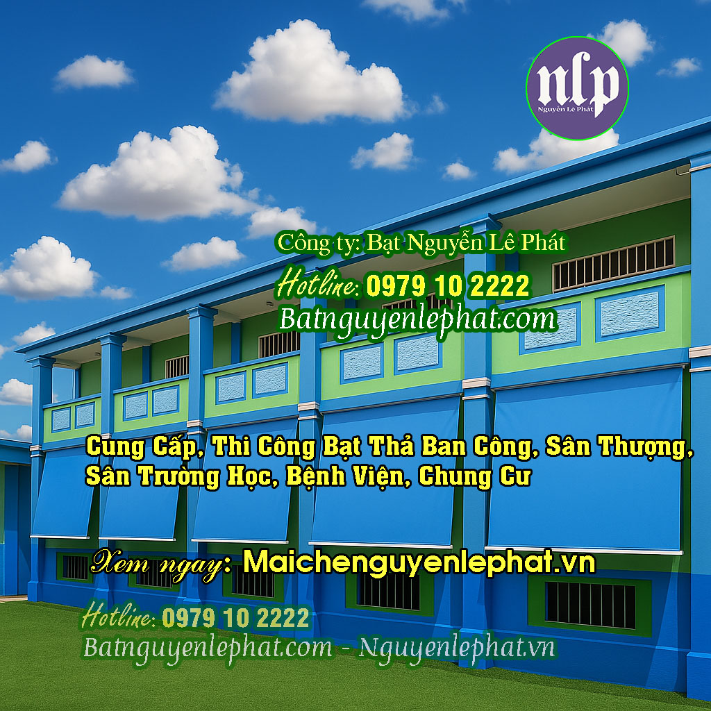 Bạt Che Nắng Mưa Ngoài Trời Thả Tự Cuốn tại Vinh - Nghệ An