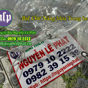 Bạt trong suốt PVC che nắng mưa