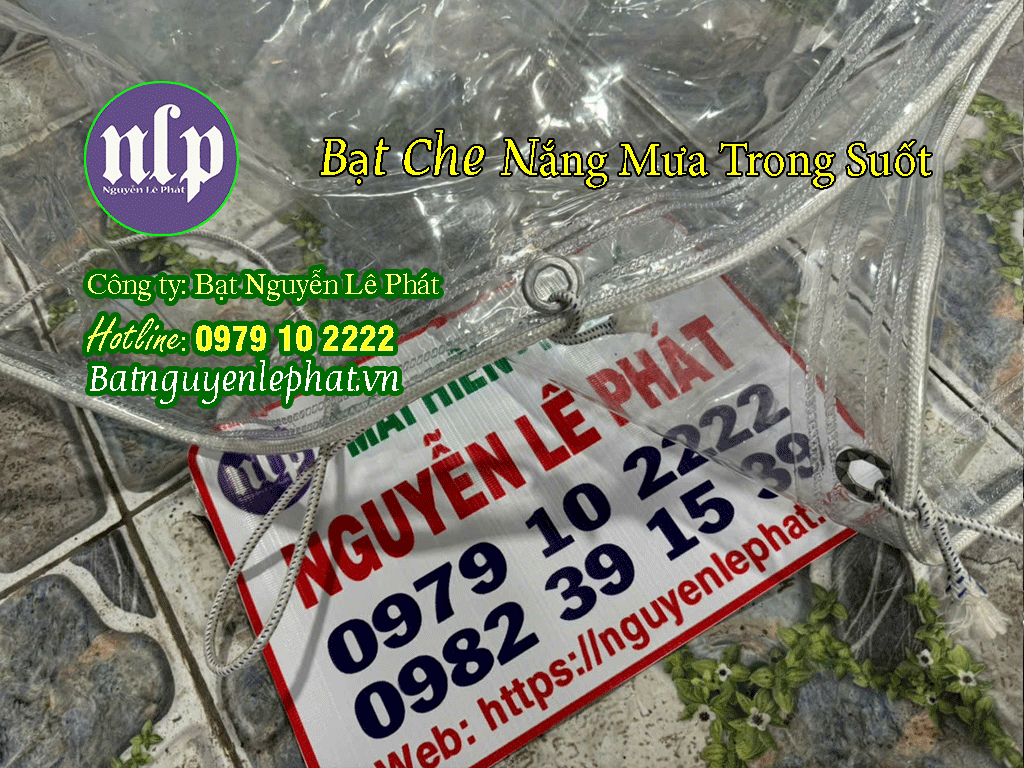 Bạt trong suốt PVC che nắng mưa Bạt trong suốt PVC che nắng mưa