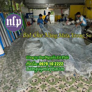 Bạt nhựa PVC trong suốt che nắng mưa