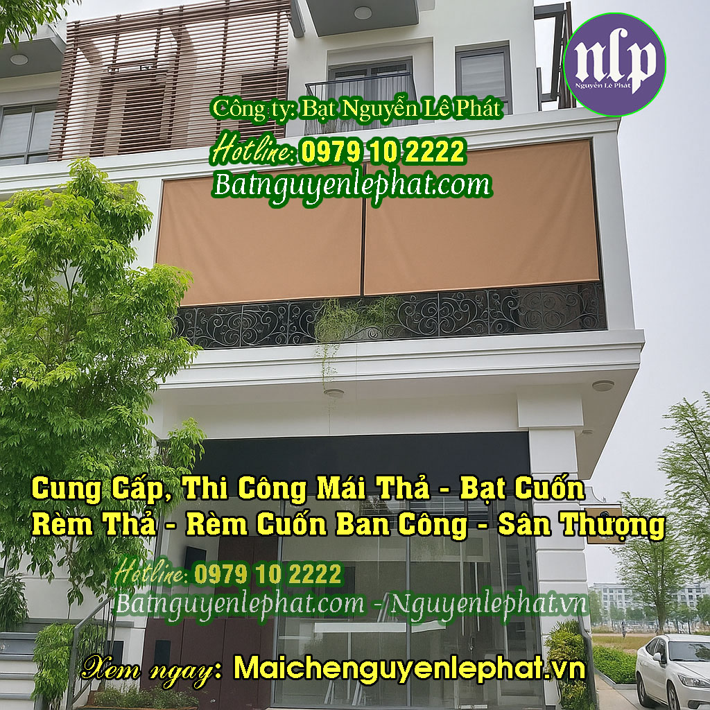 Bạt mái thả kéo tay Bạt mái thả kéo tay