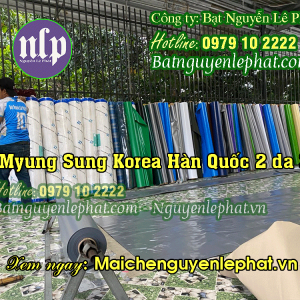 Bạt Dứa Xanh Cam 2da 3 Sọc Màu Che Công Trình