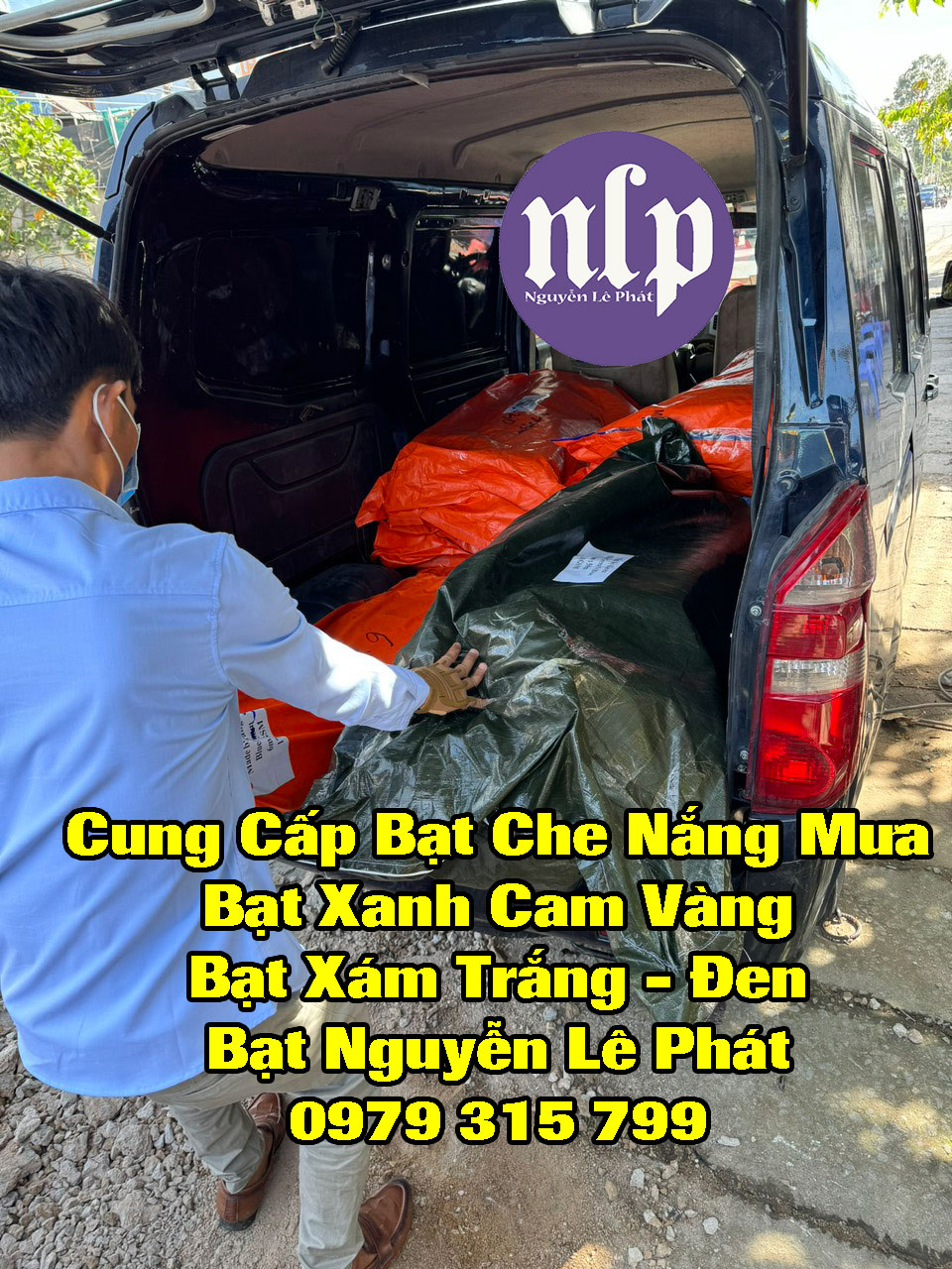 Giá bạt xanh cam khổ 6m Giá bạt xanh cam khổ 6m