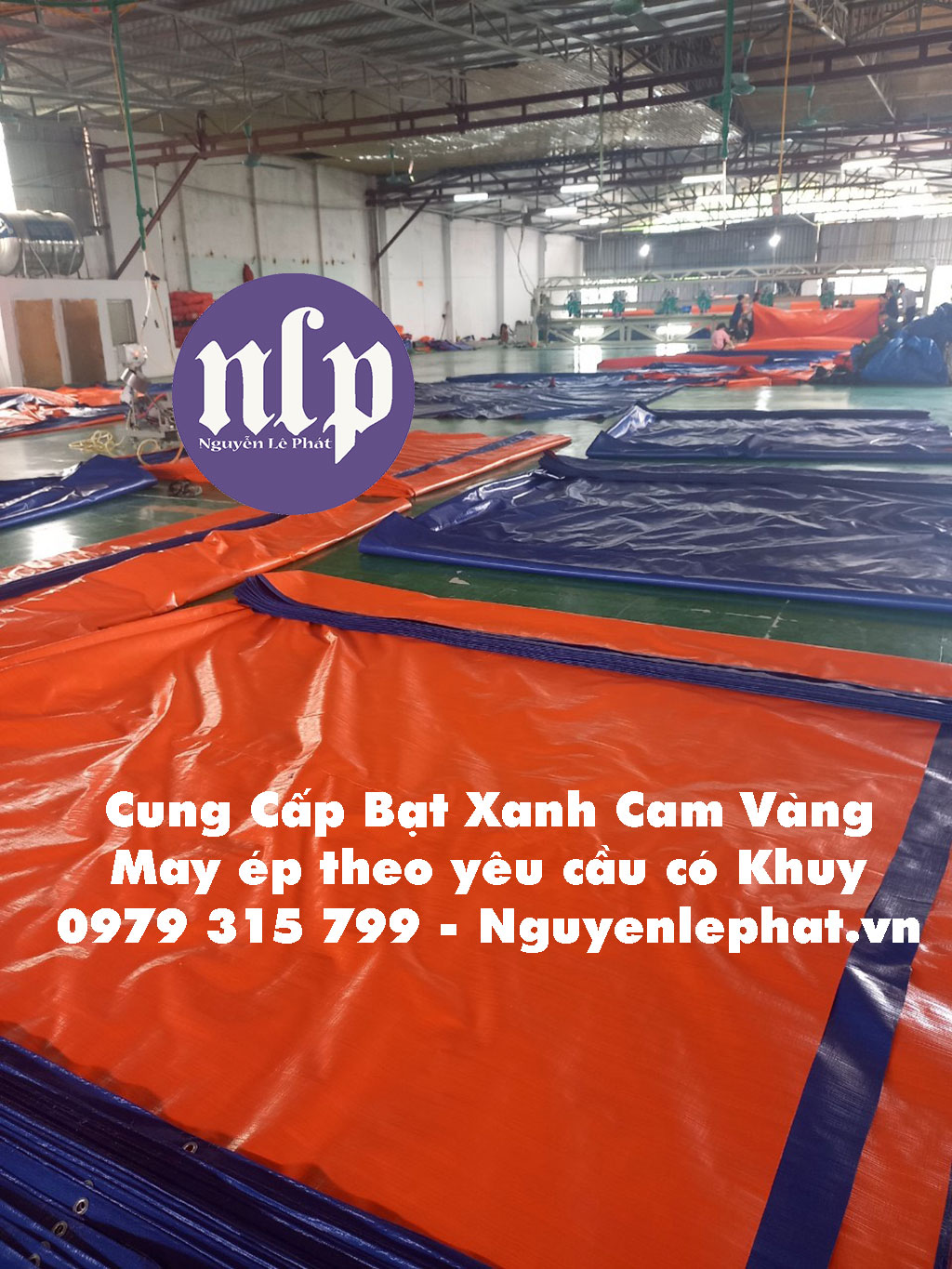may ép bạt xanh cam theo yêu cầu may ép bạt xanh cam theo yêu cầu