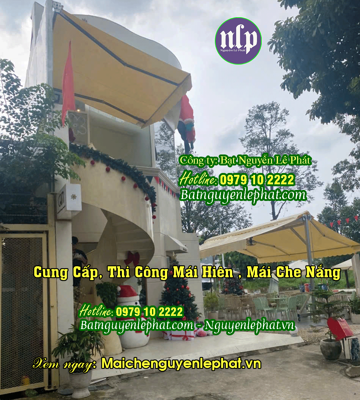 Bạt thả tay quay ban công sân thượng chung cư