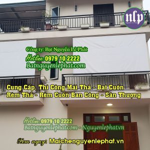 rèm che nắng ngoài trời tự động tại vincom dĩ an