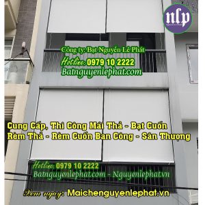 Lắp rèm bạt cuốn tay quay tự động tphcm