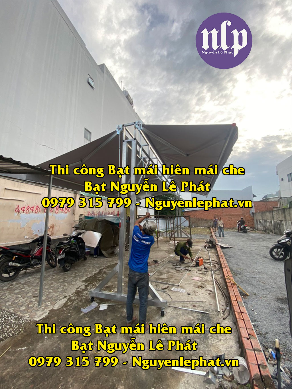 Mái Hiên Mái Che Chữ A Có Bánh Xe Di Động - Batchenangmuavn.vn - 0979.10.2222