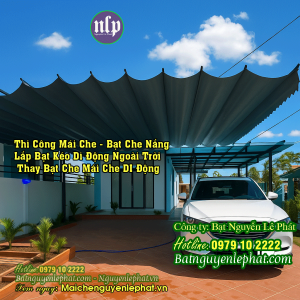 Thi Công Mái Bạt Che Nắng Mưa Ngoài Trời Tại Vietsing – Vincom Dĩ An