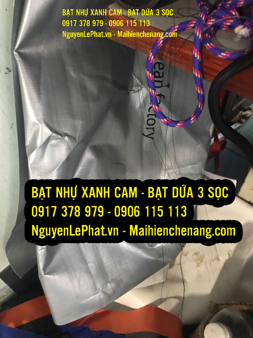 Giá bạt xanh cam khổ 10m Giá bạt xanh cam khổ 10m