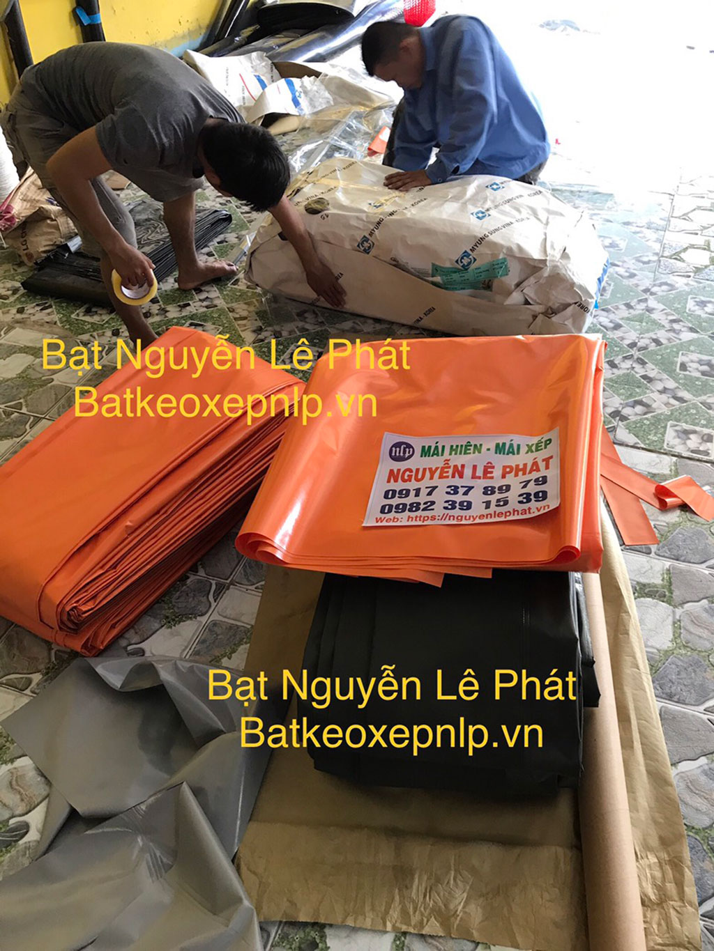 Giá bạt xanh cam khổ 8m Giá bạt xanh cam khổ 8m