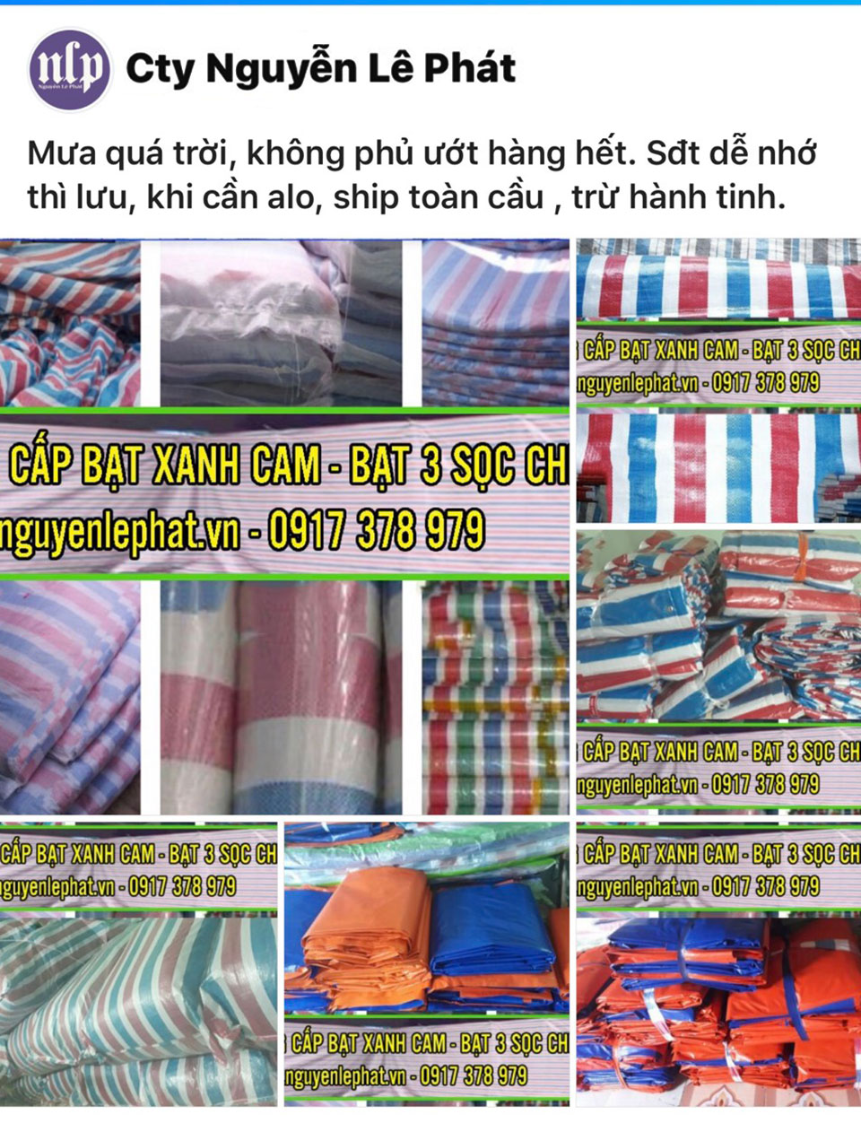 Giá bạt xanh cam khổ 2m Giá bạt xanh cam khổ 2m