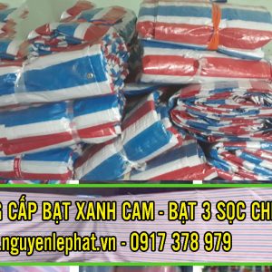 Bạt Xanh Cam Che Nắng Mưa Hàng Hóa Công Trình Ngoài Trời tại Dĩ An