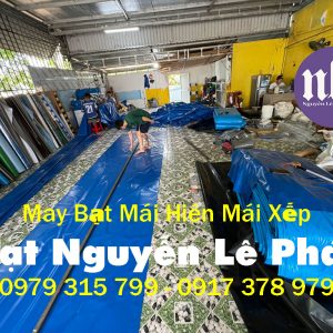 Bạt xanh cam che hàng hóa ở Bình Dương